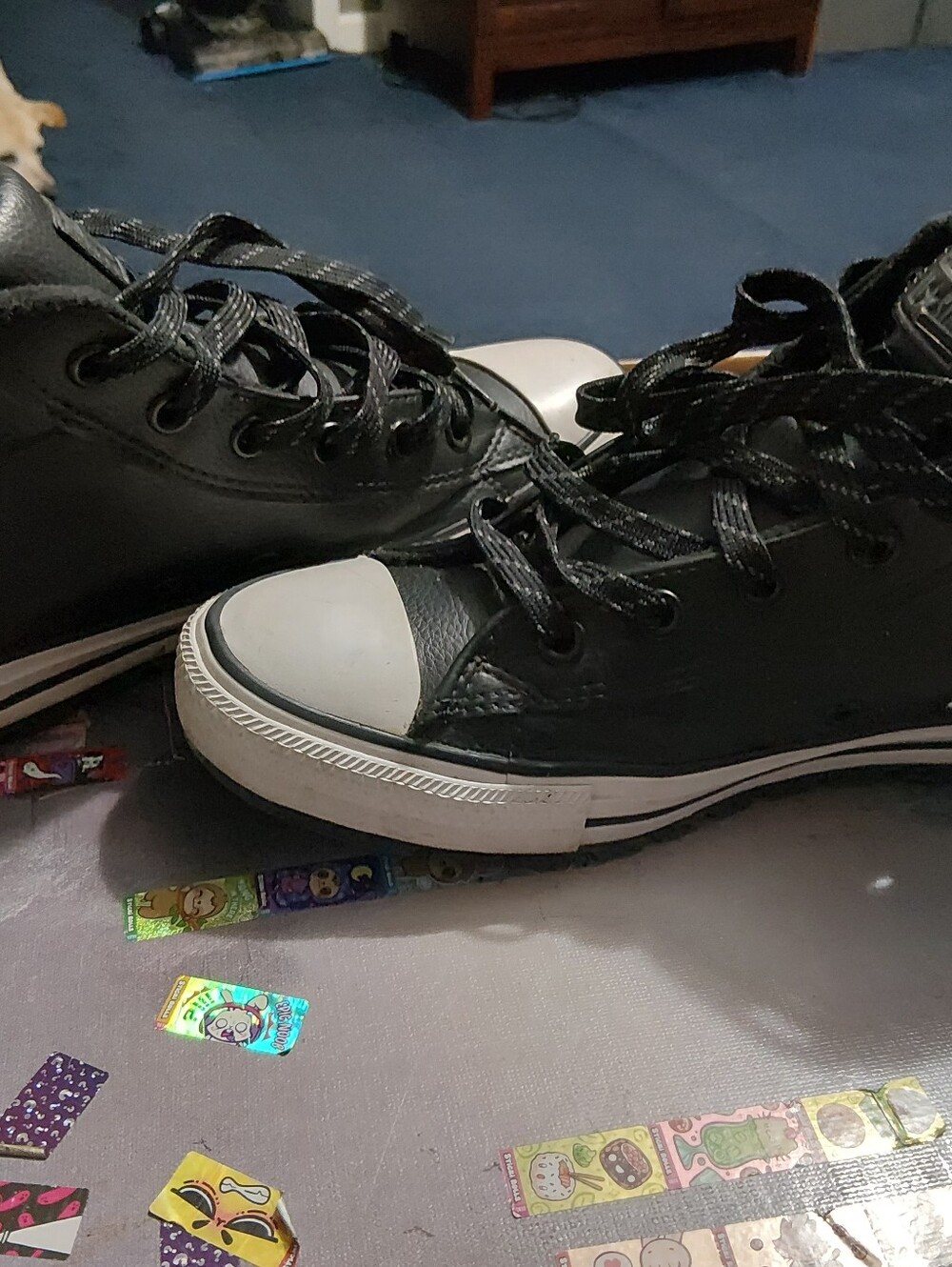 Converse Men's Black High-Top Sneakers - Picture 4 of 5